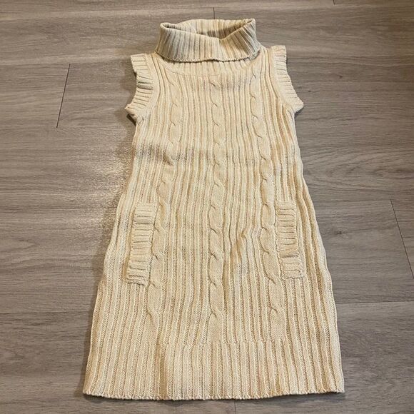 Blue Heart kid's tan knit sleeveless pullover sweater size small - Picture 3 of 6